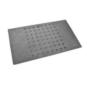 SEZAM Grille de poêle en fonte avec trous - Grille de four - Grille de cheminée en fonte - Compatible avec poêle de cheminée - Grille de four - Grille de four - Grille à charbon - Grille d'angle - (euro-sezam, neuf)
