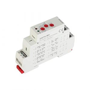Relais Minuterie Multifonction GRT8 M2 10 Fonctions Montage sur Rail DIN AC DC 12V 240V Temporisation de 0.1s &agrave; 10 Jours (Kerindas, neuf)