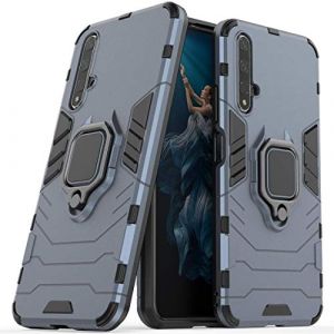 Compatible avec Huawei Nova5T Coque, Anneau de Support T&eacute;l&eacute;phone Voiture Magn&eacute;tique Bague 360 &Eacute;tui de Protection pour Huawei Nova 5T, Honor 20, Honor 20S (Bleu Marine) (DaMain, neuf)