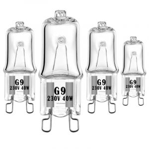 LEDLOCLB 10 Ampoules Halog&egrave;nes G9, 110V 230V Blanc Chaud Dimmable 2700 K 20W 40W 60W, Angle D'&eacute;clairage 360&deg;,110V-60W,4 Pi&egrave;ces (shmmsto, neuf)