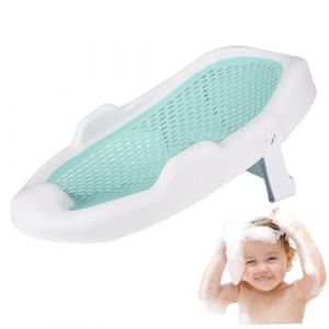 Baby Bather Hrewable Baby Lounger 0-24 mois avec un trou de drain baignoire infantile quotidien portable baby baby-résistant aux baignoires de baignoire pliantes pour les nouveau-nés verts, chair de (enshishishaobobaihuoyouxiangongsi, neuf)