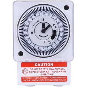 Uadme Horloge Modulaire, SL-189 Interrupteur Horaire avec Cycle de 24 Heures et Intervalle de 15 Minutes, Horloge Tableau &Eacute;lectrique AC 220V (OKBY, neuf)