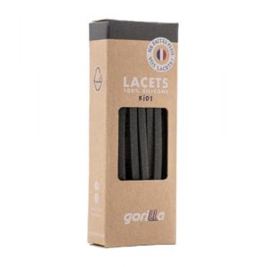 Gorilla - Lacets Elastiques Enfants Plats et Fins - Gagnez du Temps, Adieu les N&oelig;uds Bonjour le Confort - Autobloquants Ultra R&eacute;sistants - 90 cm x 4,5 mm (Lacets Gorilla, neuf)