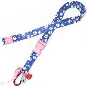 Nurse Is Love Cordon Tour de Cou pour Infirmières - Cordon Tour de Cou pour Clé avec Attache pour Porte Badge, Ciseaux Clip d'Accès Facile et Mousqueton, Infirmiere Accessoires, Aide Soignante (Gylmo Store, neuf)