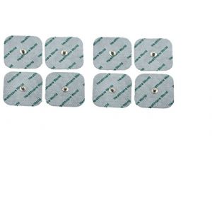 Électrodes Tens 5 x 5 cm Électrodes auto-adhésives avec connecteur à goujon de 3,5 mm (paquet de 8) Compatibles avec les appareils Beurer et Sanitas Tens (Healthcare World Online, neuf)