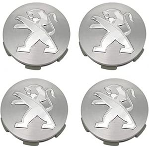 WOAFEY Cache-moyeux avec 4pcs 60mm pour Peugeot 3008 307 408 308S 508L 4008 Course Centre de Roue de Voiture Capuchon Capuchon C&ocirc;te de Voiture Badge Stickers Embl&egrave;me Capuchons de Moyeu de Roue,A (wukongkejiao, neuf)