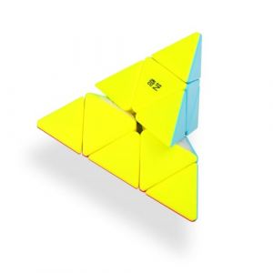 XMDCuber QY Toys 3x3 Pyramid Speed Cube Stickerless, 3x3x3 Pyraminx Triangle Magic Cube (XMDCuber, neuf)