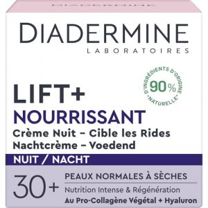 DIADERMINE &ndash; Soin Nuit Anti-Rides pour une Peau Lisse et Repulp&eacute;e, Texture Riche (50 ml) - lot de 3 - Vendu par Lot (March&eacute; Parisien, neuf)