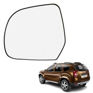 Ruolin Verre de Rétroviseur Gauche, Rétroviseur de Voiture en Verre Chauffant Rétroviseur Extérieur Gauche Compatible avec Dacia Duster Lodgy Dokker, Compatible avec Nissan Micra K13 2010-2016 (Fenglan EU, neuf)