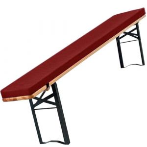 moismk Coussin de Siège de Banc Jardin 110x25 120x30 150x40 220x25，3cm Epais Exterieur/Intérieur Coussin de Banc Lavable Antidérapant Assise Coussin(Burgundy,170x23x3cm) (Maedei Daner, neuf)
