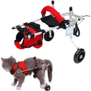 RUYICZB Harnais De Soutien pour Chien, Fauteuil Roulant pour Chat Lapin Handicapé Réadaptation pour Patte Arrière/Jambe Arrière, Aide À Marcher, Chariot pour Les Animaux Âgés Et Blessés,XS (tankezhadan, neuf)