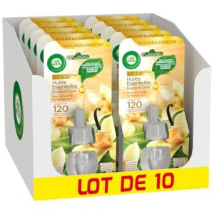 Air Wick Desodorisant Maison Recharge Diffuseur électrique Vanille Lot de 10 (Stock Bureau Maison Bien-être, neuf)