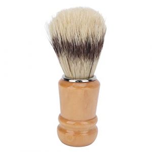 Blaireau pour hommes, blaireau doux avec manche en bois, brosse de rasage confortable en Nylon pour barbe et cheveux pour hommes (HuQinyan, neuf)