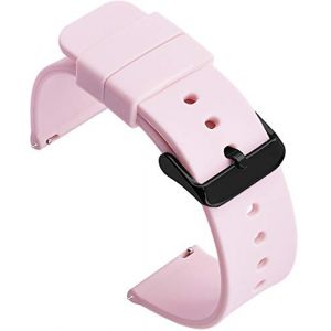 Shieranlee 18MM Bracelet de D&eacute;gagement Rapide Replacement Bande Para Fossil Q, Runway, Ticwatch C2 Rose Gold; Withings/Nokia Activit&eacute; Pop, Steel, Steel HR 36mm (BETTYCHEN LIMITED, neuf)