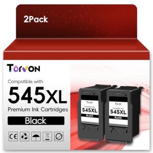 Torvon PG 545 XL Noir Cartouche d'encre de Remplacement pour Cartouche Canon 545 XL pour Canon Pixma MX495 TS3150 TS3350 TS3151 TS3351 MG2550S MG2555S MG3050 MG2950 MG3051 MG2450 (2-545 XL Noir) (Torvon-Direct, neuf)