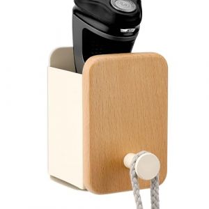 Linkidea Support mural pour rasoir &eacute;lectrique, compatible avec Braun Series 3-9, support de rangement pour rasoir pour salle de bain (blanc) (LinkideaEU, neuf)