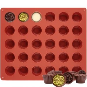 Moule Chocolat Silicone Peut Contenir 30 Barres de Chocolat Moules &agrave; P&acirc;tisserie,Carr&eacute; Vert Fonc&eacute; Moule Bonbon pour les Bonbons,les Gel&eacute;es,les Chocolats Carr&eacute;,DIY G&acirc;teau,Glace,Pudding(D) (Jaon Ldaw, neuf)