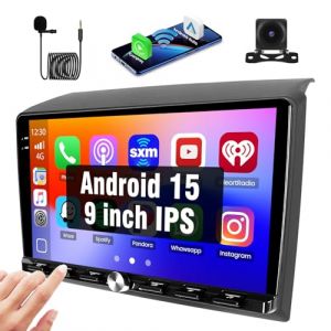 Hikity 2+64G Android 15 Autoradio pour Fiat DUCATO 2010/Citroen Jumper/Peugeot Boxer Radio Carplay Android Auto sans Fil &Eacute;cran Tactile IPS 9" avec Cam&eacute;ra Bluetooth Navi WiFi FM RDS Mirror Link DSP (Hikity Electronic, neuf)