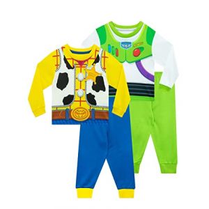 Disney Pyjamas Garcon | Ensemble Enfant Garcon Toy Story Lot de 2 | Buzz L'eclair & Woody Multicolore - 12-18 Mois (TheScoop!, neuf)