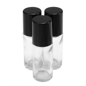 Cabilock 4 pi&egrave;ces Flacon Rouleau Vide Lot de Bouteilles Portables Anti-fuite Flacon Transparent Noir pour Huile Essentielle Parfum et &Eacute;chantillons Voyage et Usage Quotidien (Thomas Zack Yang, neuf)