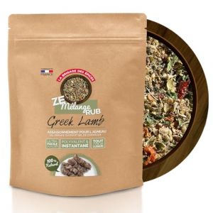 La Brigade des &Eacute;pices - RUB Greek Lamb - Assaisonnement pour l'agneau et recette grecques : soulvaki, f&ecirc;ta - Origan, Ail et Olives - 100% naturel et Fabrication Fran&ccedil;aise &ndash; 250g (La Brigade des Epices, neuf)