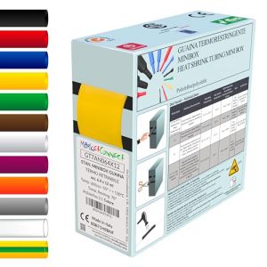 MarketConnect® Gaine Thermorétractable Ø 16 mm, L 5mt • JAUNE • MINIBOX 2:1 STANDARD (MARKETCONNECT, neuf)