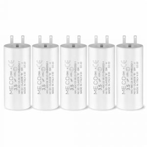 Lot de 5 Condensateurs 3,5 &micro;F avec Mousses pour Moteur de Volet Roulant SOMFY 10 Nm - Compatibles avec Moteurs Tubulaires n&eacute;cessitant des Cosses Faston 2,8 mm - MECO (2) (Volet Tech, neuf)