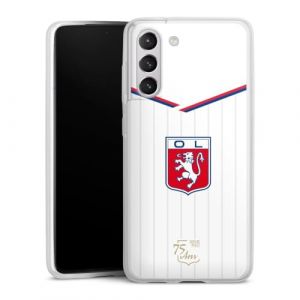 DeinDesign Coque Slim Compatible avec Samsung Galaxy S21 FE 5G Etui Silicone Ultra Fine Coque en Silicone Ultra Fine Olympique Lyonnais Articles pour Fans Produit sous Licence Officielle (DeinDesign - GmbH, neuf)