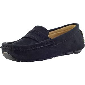 PPXID Chaussure Fille Gar&ccedil;on Classique Su&egrave;de Fl&acirc;neurs Confort Mocassins -Noir 30 (ZHIFANG, neuf)