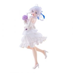 Zhongkaihua Elaina Figurine robe de mari&eacute;e &eacute;dition position debout Statue en PVC Elaina Anime Girl Figure mod&egrave;le ornements de bureau, 18 cm (pusenele, neuf)