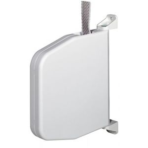 Selve Enrouleur de sangle 084803 - Montage en saillie - Avec système de charnière - Sangle de 5 m pour volet roulant - Blanc (JK Handel, neuf)