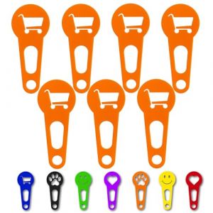 OnAir&reg; jetons de chariot de courses, dispositif de d&eacute;verrouillage de chariot de courses pour un retrait imm&eacute;diat ; Porte-cl&eacute;s en forme de jeton de caddie (Panier, Orange, 50 pi&egrave;ces) (Pixkom GmbH, neuf)