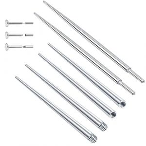 SIRLOMU 6 pi&egrave;ces Piercing Taper, Outil d'&eacute;tirement pour piercing, Broche d'insertion, Broches d'Insertion Coniques, Kit piercing oreille, nez, nombril, piercing labret, piercing kit (SHI  DABAO DE DIAN, neuf)