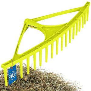 KOTARBAU&reg; R&acirc;teau en Plastique &Agrave; 18 Dents R&acirc;teau &Agrave; Feuilles Tout Usage Herbe Foin Vert Clair sans Tige|R&acirc;teau Jardin|R&acirc;teau Gazon|R&acirc;teaux De Jardinage|R&acirc;teau Ramasse Cailloux|R&acirc;teau Ramasse Cailloux (KOTARBAU, neuf)