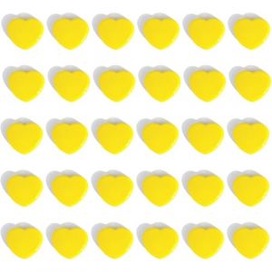 ZDZBLX Aimant Frigo Aimant Puissant, 30Pcs Aimants Tableau Magnétique Magnet Frigo Aimant Plat Petit Aimant Tableau Blanc Mini Aimant Magnets Decoratif, pour Tableau Magnetique Frigo (Coeur, Jaune) (Shenzhen Baolixin Trading Co.,  Ltd, neuf)