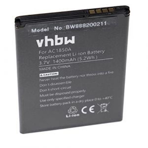vhbw 1x Batterie Remplacement pour Archos AC1850A, TBW5986, AC300CA pour téléphone Portable (1400mAh, 3,7V, Li-ION) (ElectroPapa, neuf)
