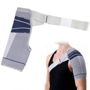 Eddrfy Bandage d'&eacute;paule pour femmes et hommes, support d'&eacute;paule r&eacute;glable pour l'&eacute;paule gauche ou droite, bandage d'&eacute;paule respirant pour le sport, la vie quotidienne et la r&eacute;&eacute;ducation, aide &eacute;lastique (XingFanChenYou, neuf)