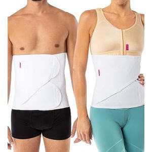 REVEE Binder Ceinture Abdominale Post-Op&eacute;ratoire h32 cm - Ceinture Post Accouchement, Gaine Post-Adominoplastie, Lipoaspiration, Hernie Abdominale Ombilicale, Bande de Compression Unisexe (Rev&eacute;e S.R.L., neuf)