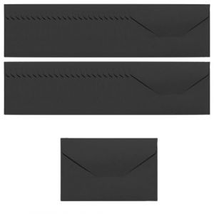 ZSUIQIN Petites Enveloppe, 50 Pi&egrave;ces 10.5 x 6.8cm, Mini Enveloppes, Noir Enveloppe Flip classique, Sans Fen&ecirc;tre, pour Pi&egrave;ces de Monnaie,Cadeaux,Esp&egrave;ces,Invitation(Carte et Colle Non Incluses) (SUIQIN, neuf)