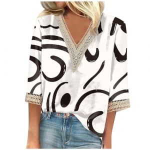 Chemise Femme Soldes Tunique Femme Manche Longue Tee Shirts A Paillette Chemisier Chic Et &Eacute;L&eacute;Gant Hiver Ete Grande Taille Haut Mousseline Vetements Femmes Tendances T Shirts Pink Chanteuse Papillon (CHOHJIA, neuf)