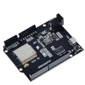 DollaTek UNO R3 D1 R32 ESP32 ESP-32 Carte de développement CH340G Double Mode WiFi Bluetooth 4 Mo Flash DC 5V-12V avec Micro USB pour Arduino (DollaTek, neuf)