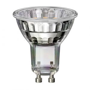 ledscom.de Ampoule LED GU10, PAR16, blanc chaud (3000 K), 2,4 W, 227lm, 119°, miroir réflecteur (argent) (LEDs Com GmbH, neuf)