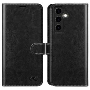 OCASE Coque Samsung Galaxy S24 Plus, Antichoc TPU Housse Samsung S24+ 5G Cuir PU Portefeuille Etui [RFID Blocage] [Fentes pour Cartes] Coque pour Galaxy S24 Plus (6,7 Pouces) - Noir (OCASE-EU, neuf)