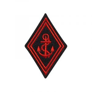 Ecusson Losange Troupe TDM Tissu brod&eacute; avec scratch Patch d'arme de bras Troupes de Marine Militaire du rang Collection France (Full Collection, neuf)