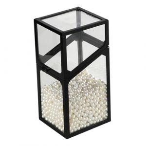 FIXOSHEE Porte-pinceau de Maquillage D&eacute;coratif avec Perles Rangement Compact et L&eacute;ger pour Bureau et Coiffeuse Support Pratique pour Brosses Cosm&eacute;tiques Cadeau Simple pour Maison et (Jiingsq, neuf)