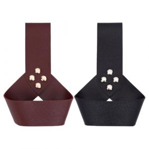 HOBBIESAY 2Pcs Cuir Épée Dague Grenouille Étui Ceinture en Cuir Porte Épée Rapière Chevalier Porte Épée Gaine en Cuir Fourreau Porte Épée Ceinture Accessoires (HOBBIESAY FR, neuf)