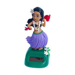 Danseuse Hawaienne Voiture Qui Bouge, Hawaienne de Danseuse Figurine, Solaires Figurine Voiture, Hawaienne Dancing Girl Bureau Voiture Décoration Intérieure, Ornement de Tableau de Bord de Voiture (Surakey, neuf)
