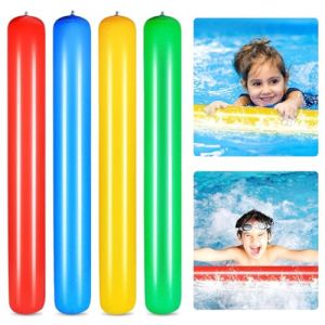 4 Pièces Frites Natation pour Piscine, Nouilles Piscine Gonflables pour Enfants et Adultes, Piscine Nouilles Flottantes Set, pour Le Parc Aquatique de Plage (MEIQIONGSHAO LIMITED, neuf)