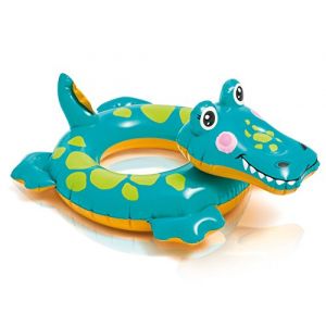 Intex Bouée de natation gonflable pour un plaisir absolu de baignade / crocodile / crocodile - Environ 72 x 66 cm - Plaisir de bain pour les enfants - Plaisir de bain idéal pour la piscine, le lac, la (Hillfield, neuf)