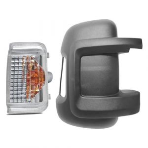 Coque De R&eacute;troviseurs Ext&eacute;rieur Et Clignotant de R&eacute;troviseur Droite Compatible avec Peugeot Boxer Fiat Ducato Citroen Jumper 2006-2020 735424438 71748255 (MGF-LTD, neuf)